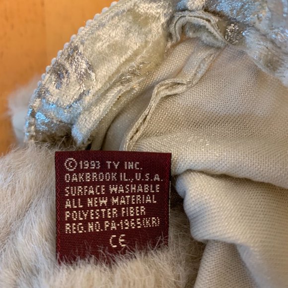 TY Beanie Attic Treasures RARE Gwendolyn Bear 1993 “All That Glitters” Poseable - Picture 7 of 10